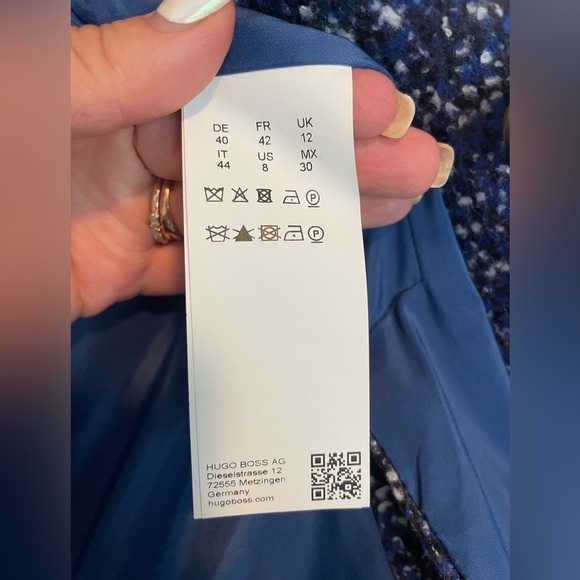 Hugo Boss dieselstrasse tweed size 12 womens blazer jacket - Picture 8 of 8